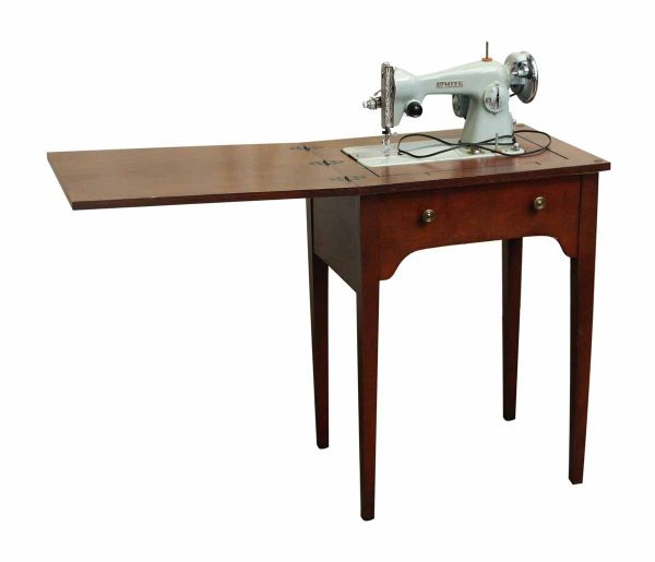 White Sewing Machine Table Combo