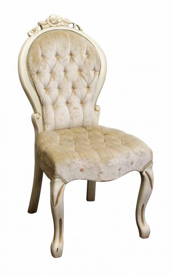 White Velvet Chair