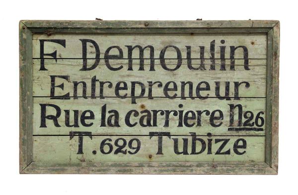 Wooden French Sign - Vintage Signs