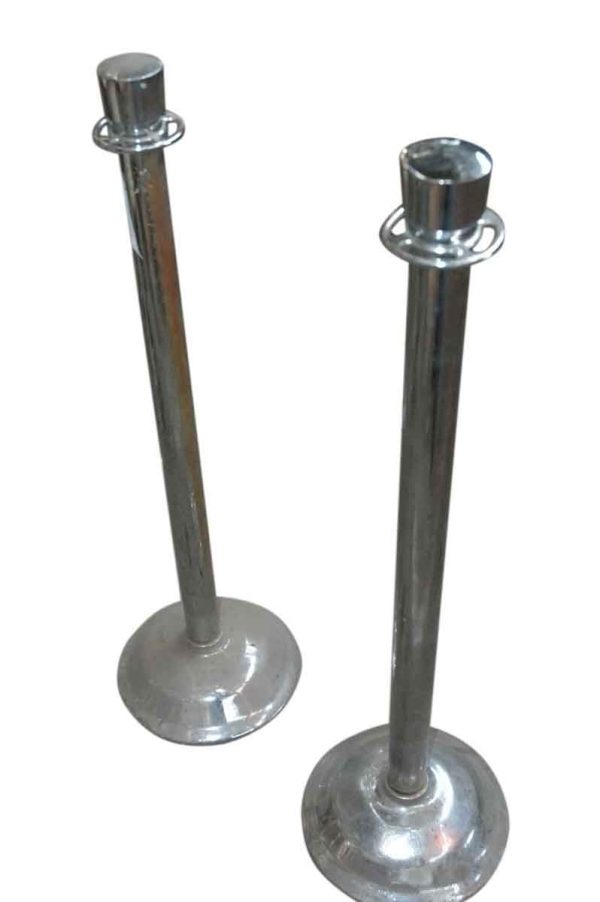 Nickel Over Brass Stanchion Set - Commercial Furniture