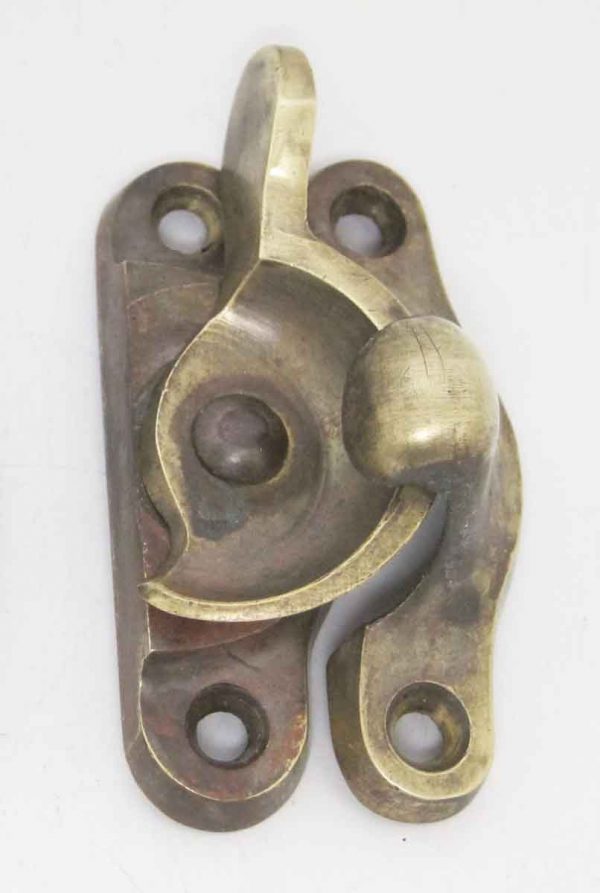 Antique Rounded Brass Window Sash Lock - Window Hardware