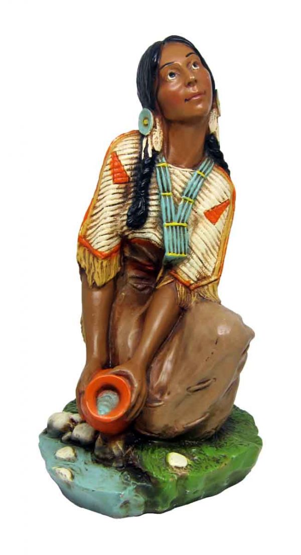 Plaster Indian Woman - Statues & Sculptures