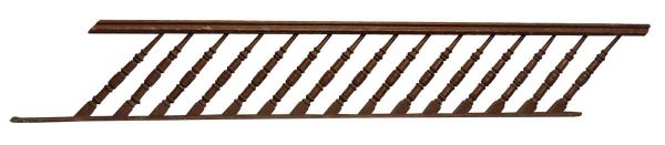 Wooden Stair Railing with Unusual Spindles - Staircase Elements