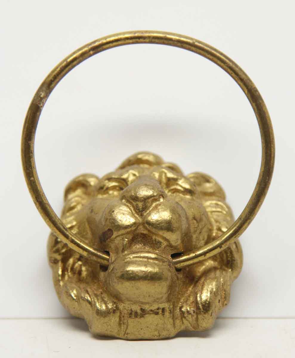 Single Brass Lion Head Drawer Pull Olde Good Things