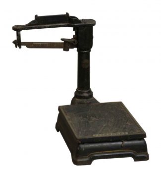 Vintage Metal and Cast Iron Detecto Counter Scale