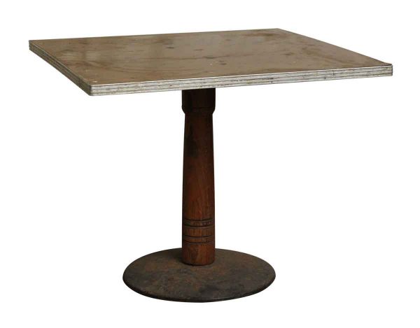 Formica Top Restaurant Table with Wooden Pedestal - Commercial Furniture