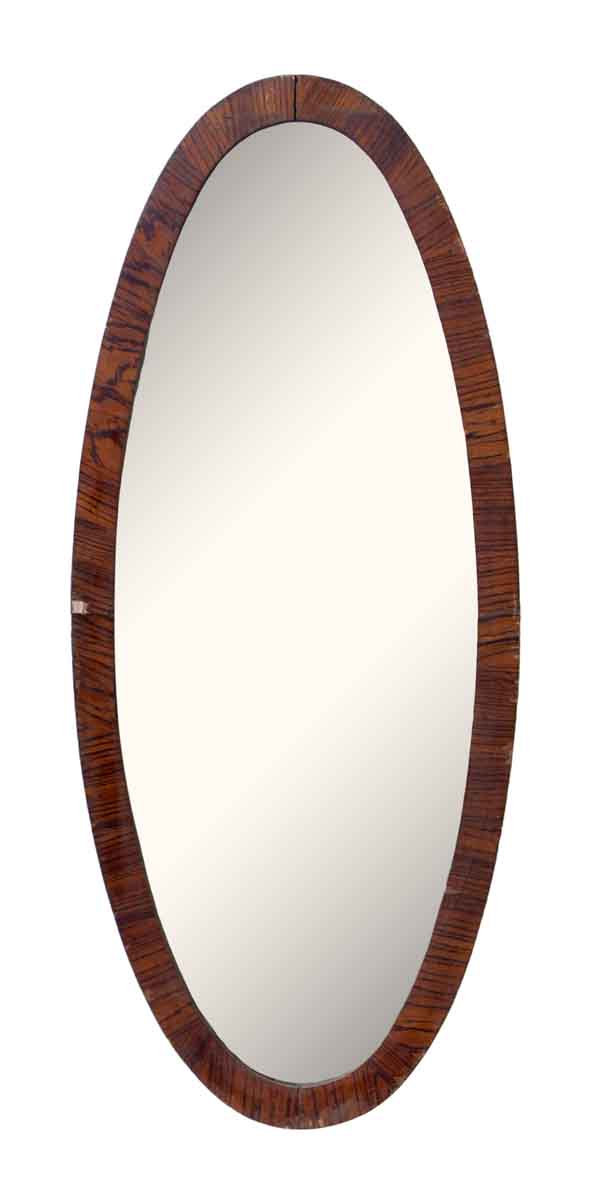 Long Oval Wood Framed Mirror | Olde Good Things