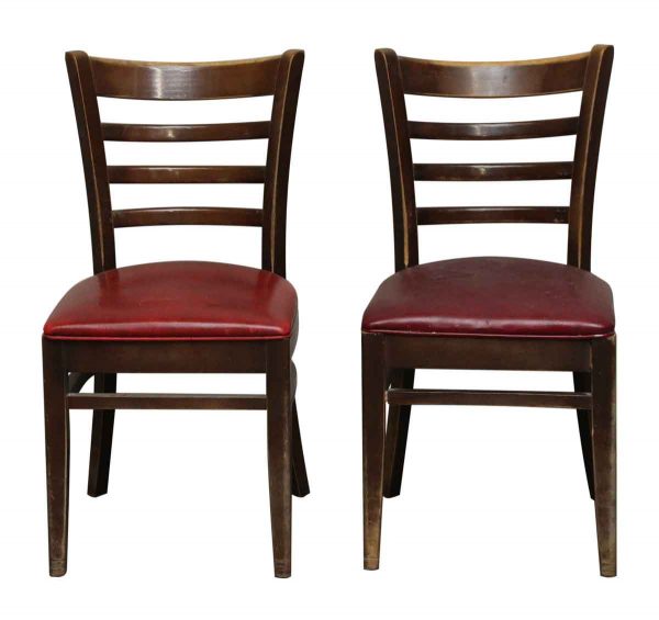 Pair of Chairs with Red Seats - Seating
