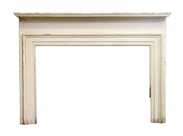 Very Simple White Painted Mantel - Mantels
