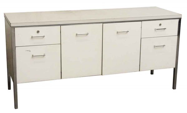 Steel Off White Credenza - Office Furniture