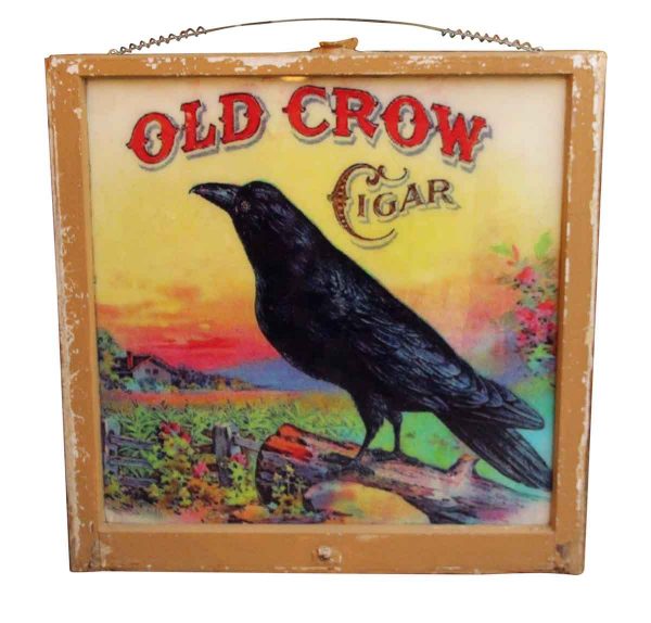 Old Crow Window Sign - Vintage Signs