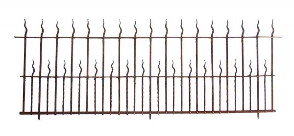 100 ft Flame Finial Wrought Iron Fence - Fencing