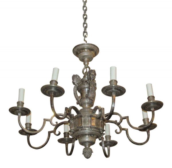 1900s Silver Plated Caldwell Chandelier - Chandeliers