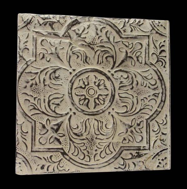 Gothic White Tin Antique Panel - Tin Panels