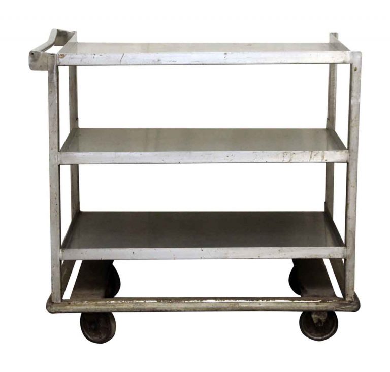 Industrial Rolling Cart with Handle Bar | Olde Good Things