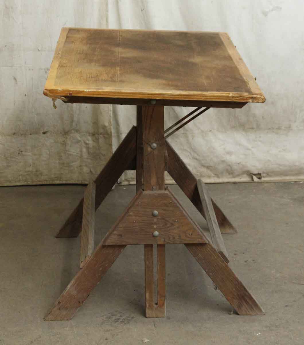 All Wood Drafting Table | Olde Good Things