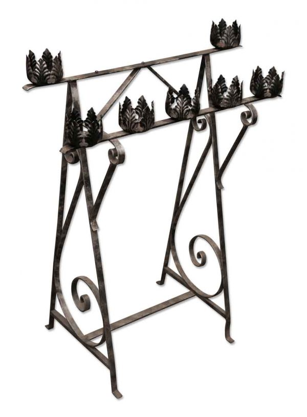 Wrought Iron Candle Holder - Religious Antiques