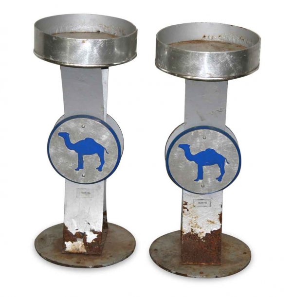 Pair of Standing Ashtrays - Commercial Furniture