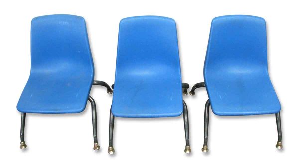 Blue School Chairs - Flea Market