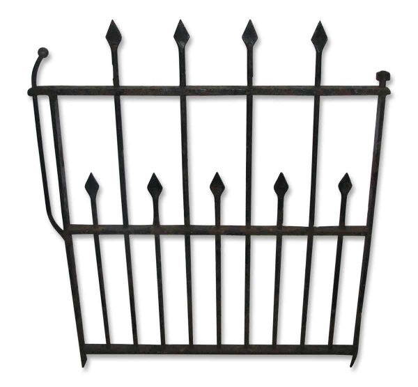 Wrought Iron Garden Gate with Hand Hammered Finials - Fencing