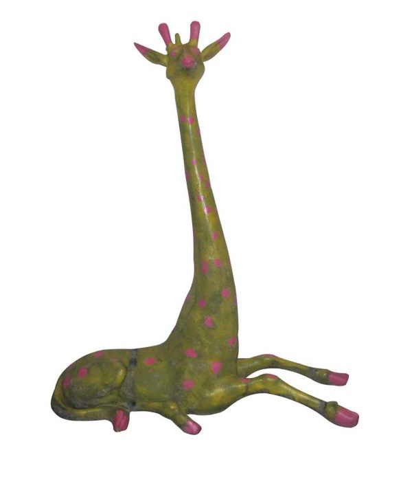 Painted Giraffe Statue - Statues & Fountains