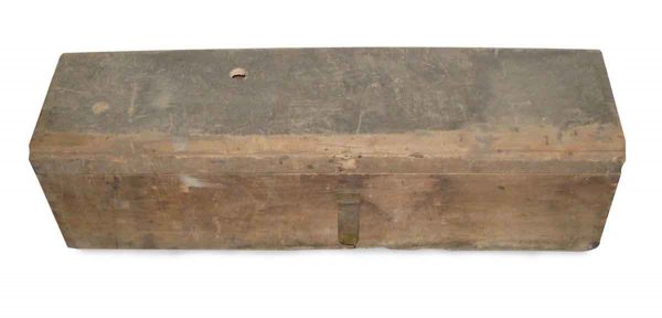 Rustic Wooden Tool Box with Rusty Latch - Flea Market