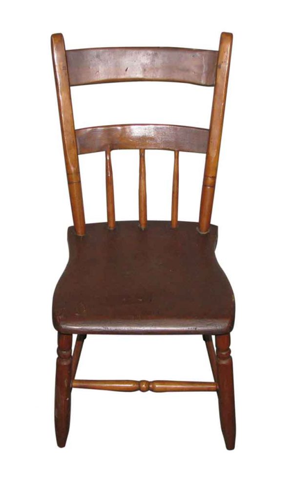 Antique Wooden Desk Chair - Seating