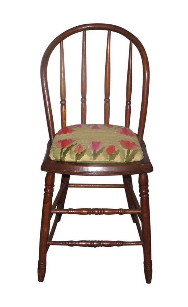 Antique Bentwood Chairs with Needlepoint Cushion - Kitchen & Dining