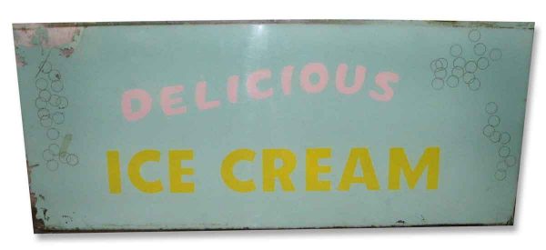 Vintage Sign Delicious Ice Cream - Vintage Signs