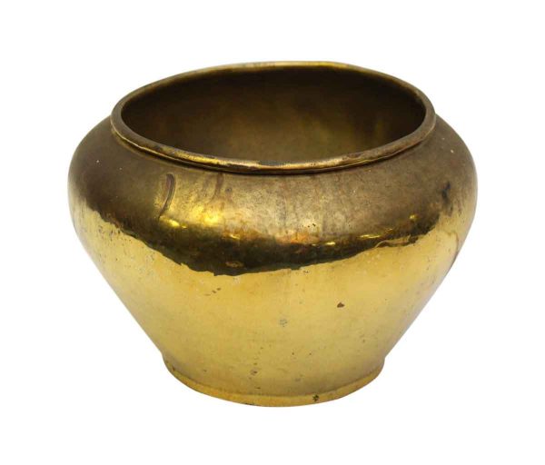 Small Gold Colored Vintage Vase - Vases & Urns