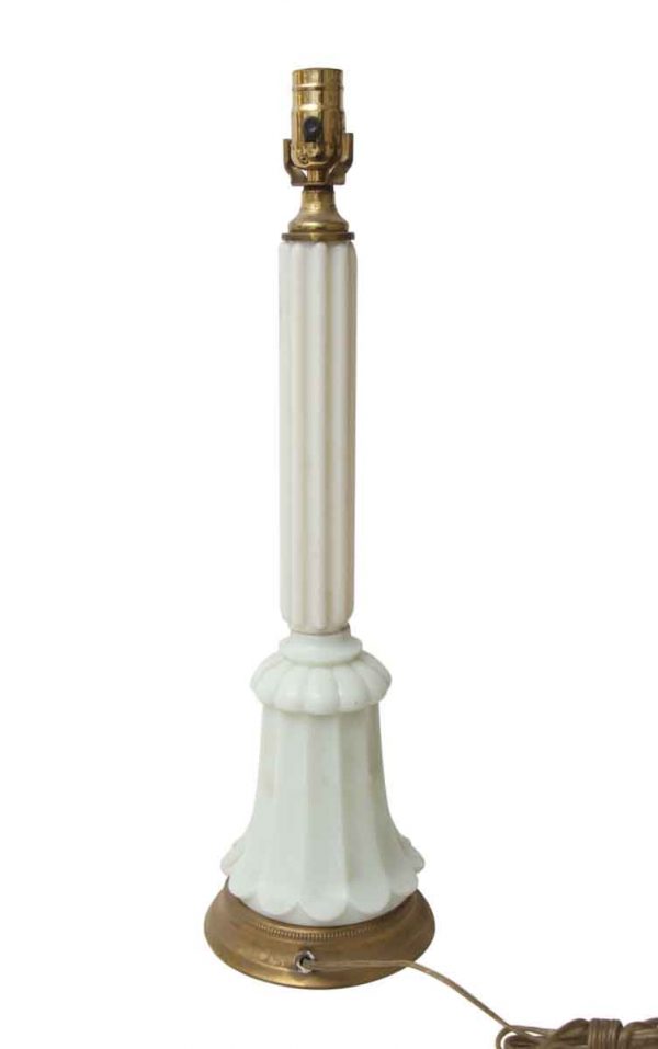 Vintage White Table Lamp - Table Lamps
