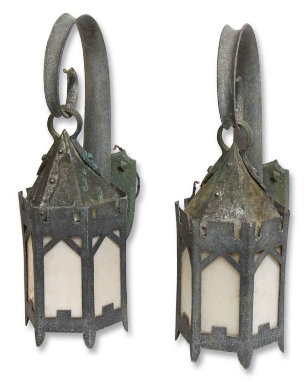 Turn of the Century Hand Hammered Exterior Sconces - Wall & Ceiling Lanterns