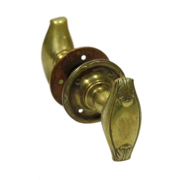 Unusual French Lever Bronze Knob Set - Levers