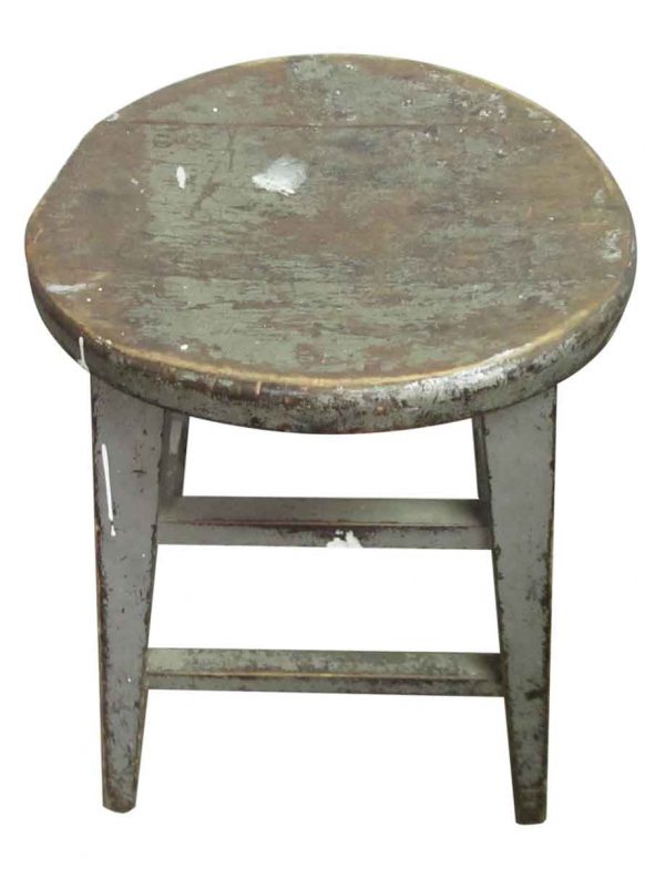 Gray Wooden Stool - Seating