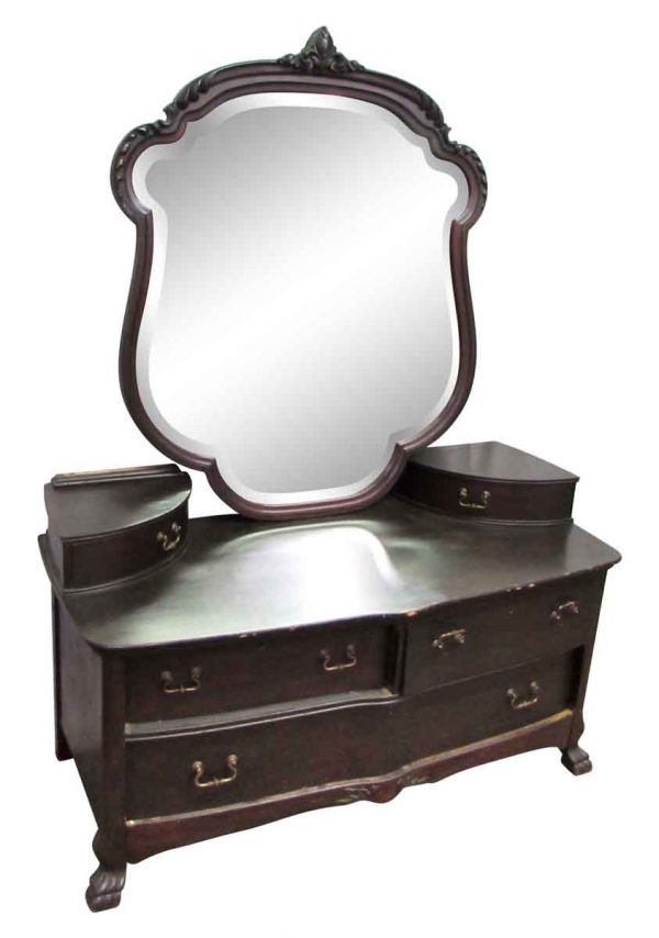 Mahogany Dresser with Big Mirror - Bedroom