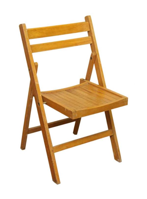 Golden Oak Folding Chair - Seating