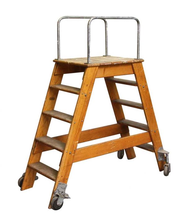 Putnam Rolling Ladder Co. NY. Two Sided Step Ladder - Ladders