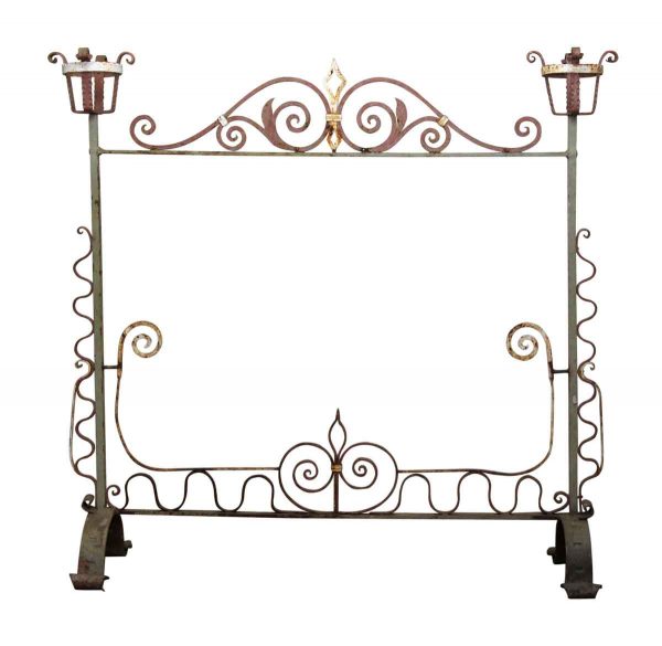 Large Wrought Iron Fire Place Screen - Decorative Metal
