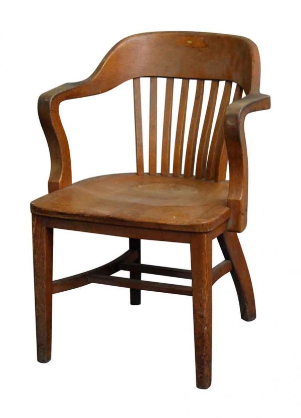 Oak Vintage Bankers Chair - Seating