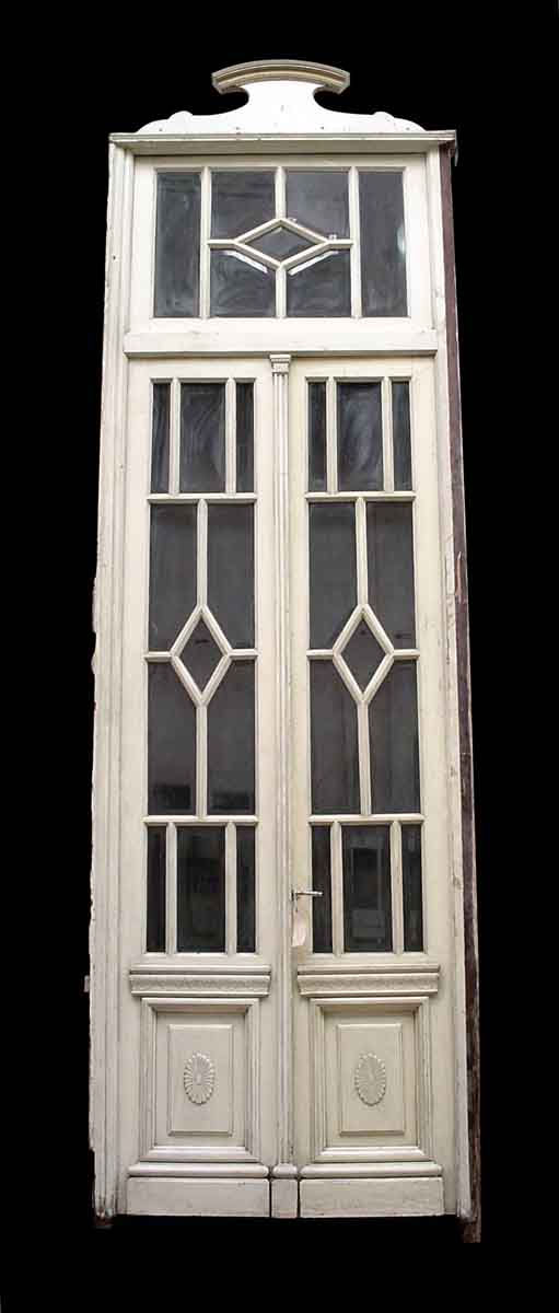 Beveled Glass Doors with Transom - Entry Doors