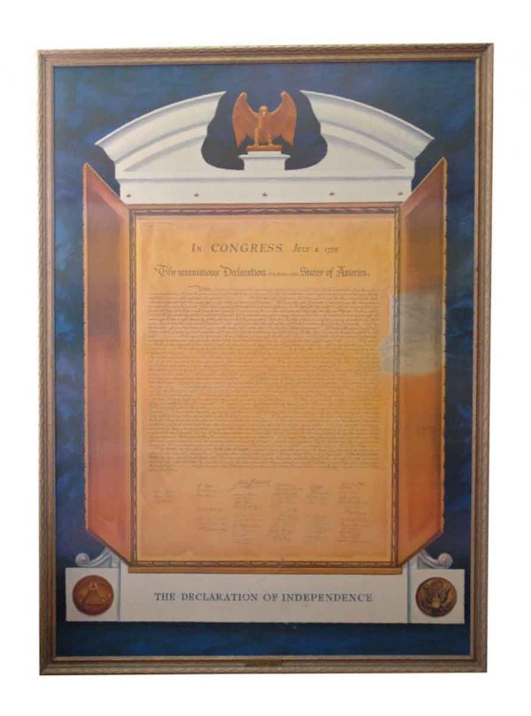 Commemorative Declaration of Independence Lithograph - Prints