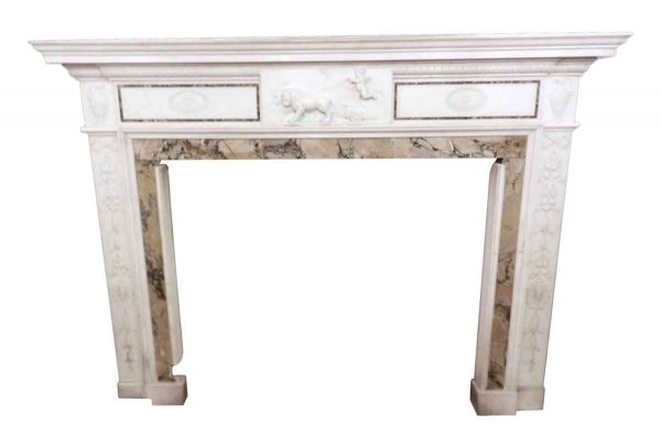 Georgian Marble Mantel with a Sienna Inlay - Mantels