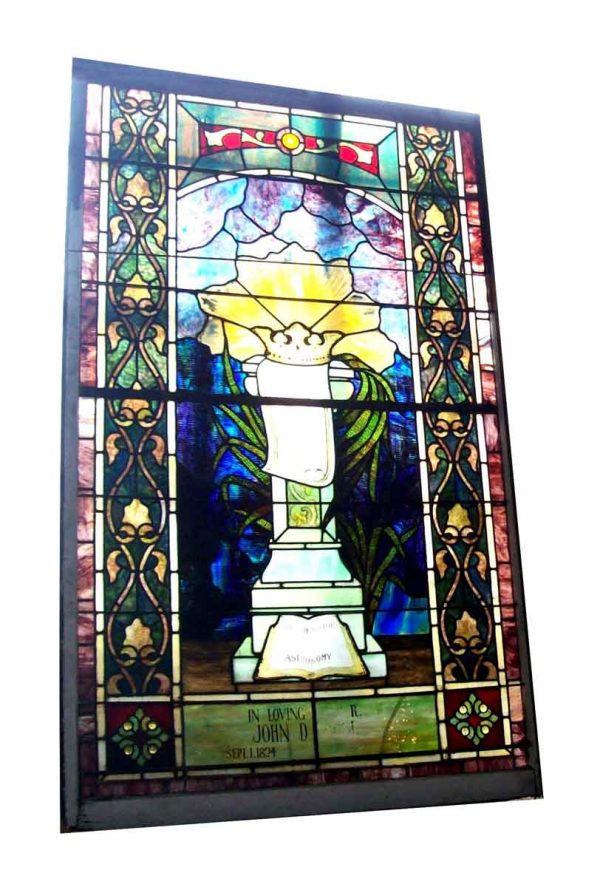 Regal Crown Stained Glass Window - Stained Glass