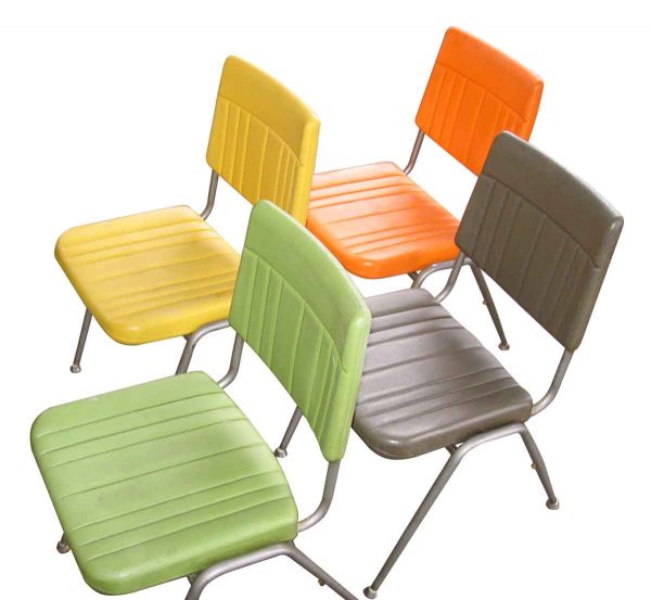 Colorful Mid Century Cafeteria Chair
