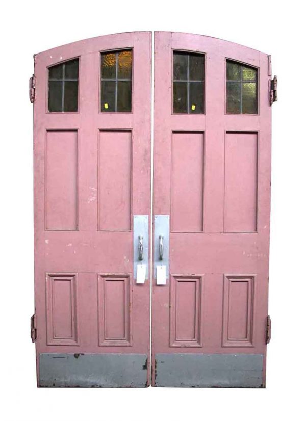 Pair of Arched Top Entry Antique Double Doors
