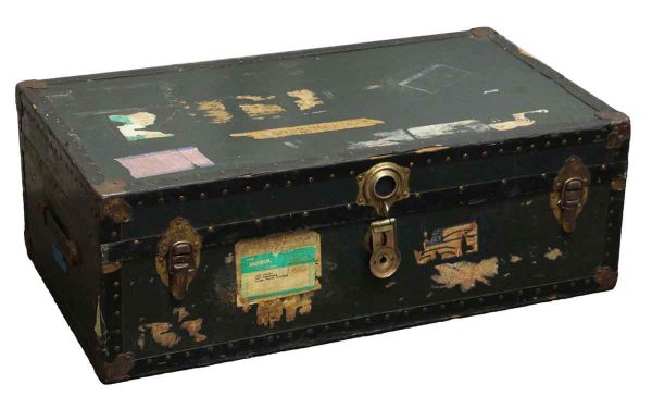 Old Trunk with Bronze Hardware - Trunks