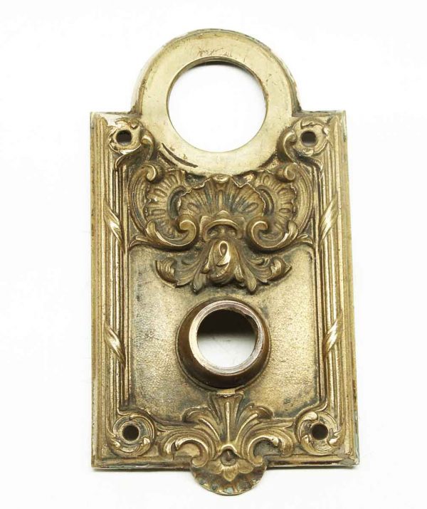 Antique Rococo Bronze Yale Back Plate