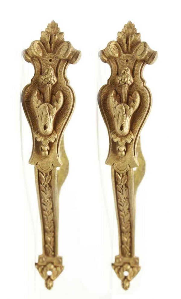 Pair of French Gilded Bronze Curtain Tie Backs