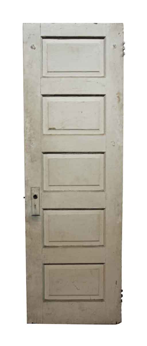 Old Antique Five Panel Wood Door - Standard Doors
