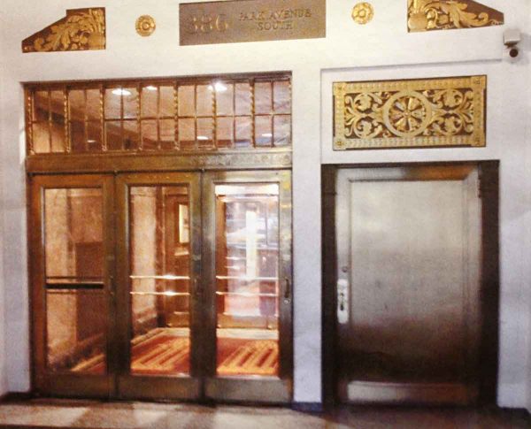 Salvaged Bronze Lobby Doors from Park Ave. Building - Commercial Doors